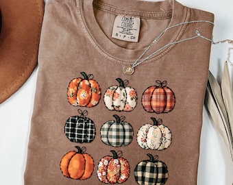 Comfort Colors® Pumpkin Season T-Shirt, Autumn Fall Shirt, Thanksgiving Shirt, Fall Pumpkin Shirt, Variety Pumpkin Shirt, Fall Pumpkin Shirt