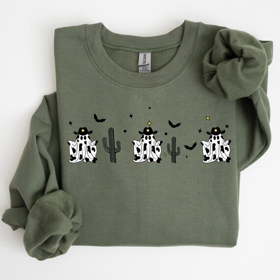 Halloween Cow Sweatshirt, Halloween Sweatshirt, Western Sweatshirt, Halloween Cowboy Shirt, Halloween Tee, Halloween Cow Tee, Halloween Tee
