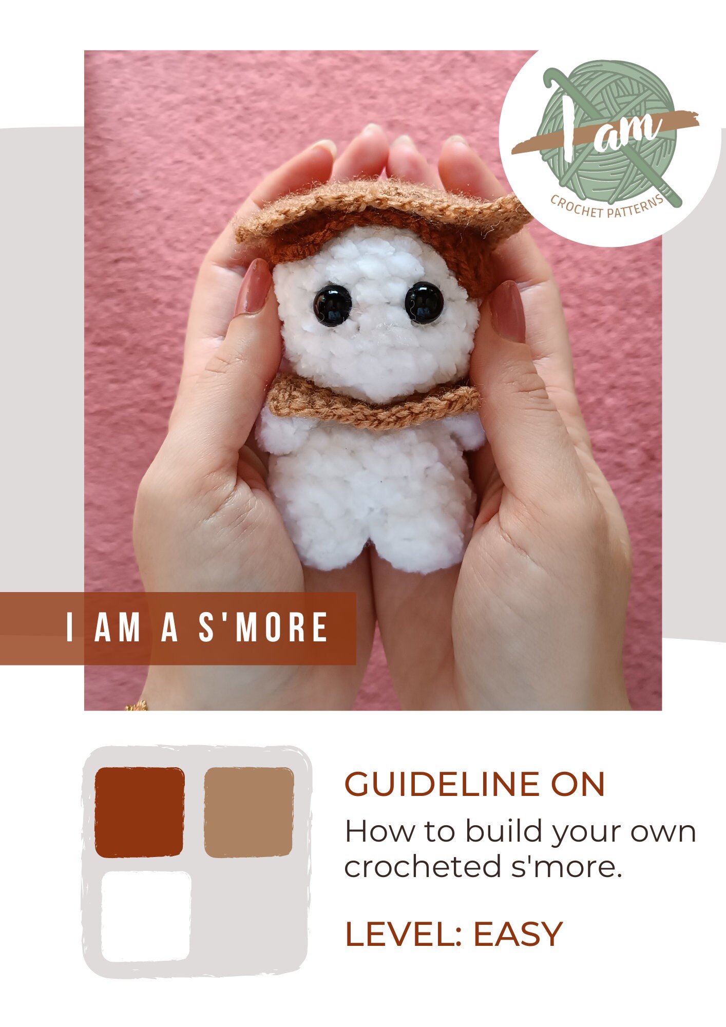 Smore Pattern S'more Crochet Pattern, S'more Amigurumi Pattern, S'more Crochet, S ...