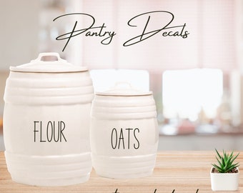 Customizable Pantry Labels | Waterproof Vinyl Decals
