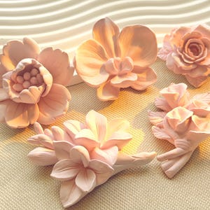 Bruidsbedankje met aromasteen, gepersonaliseerde bloemendiffuser, handgemaakte gipsen bloem, bedankje voor een vrijgezellenfeest, bedankje voor een babyshower, gastgeschenk - H2