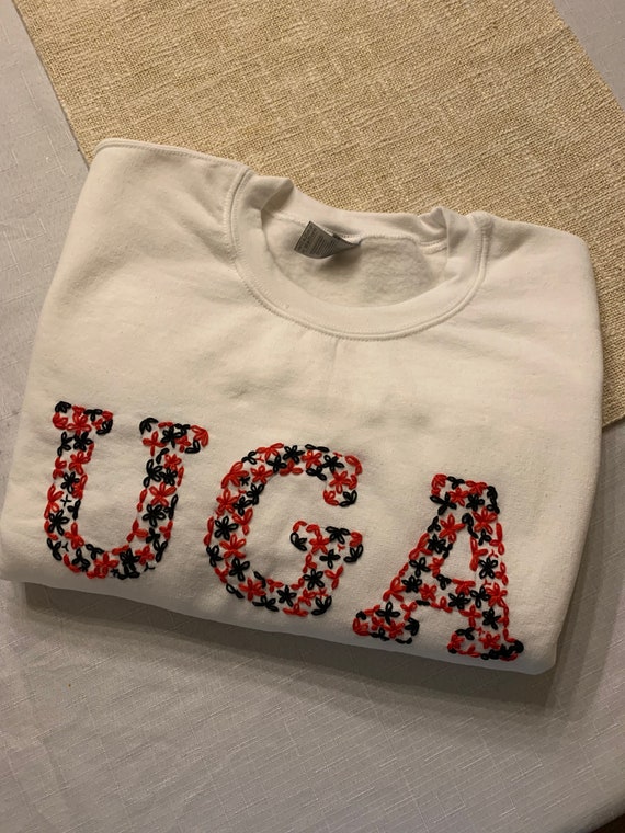 Custom embroidered college clearance sweatshirts