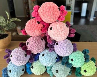 Small Crochet Axolotl