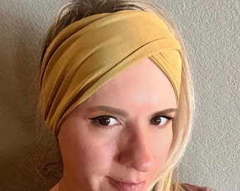 Soft Wrap Headband Boho Colibri | Natural Bamboo Turban Twist Head Band in Trendy Colors | Cute Twisted Head Wrap