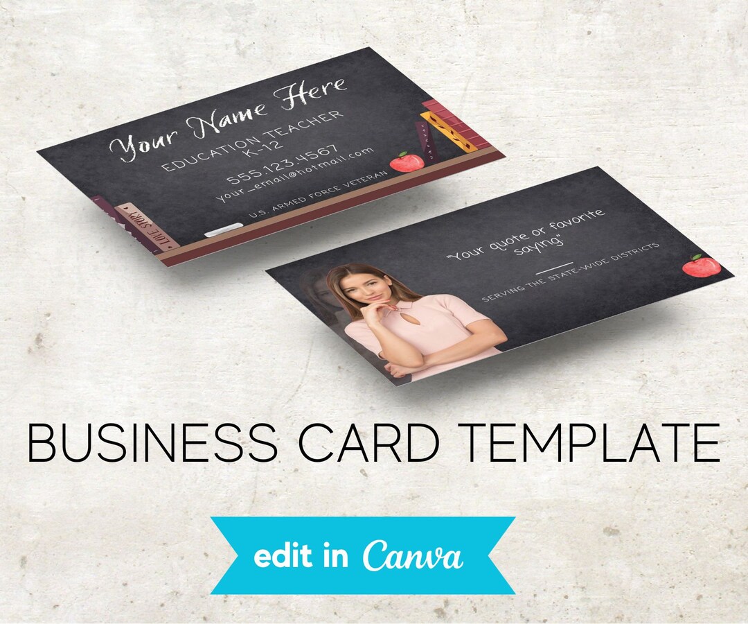 Printable Business Card Template Instant Download Editable - Etsy