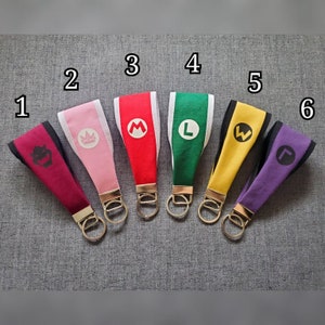 Mario Themed Keychain Wristlet