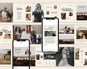 CANVA Modern Instagram Post Carousel, Editable IG Templates ...