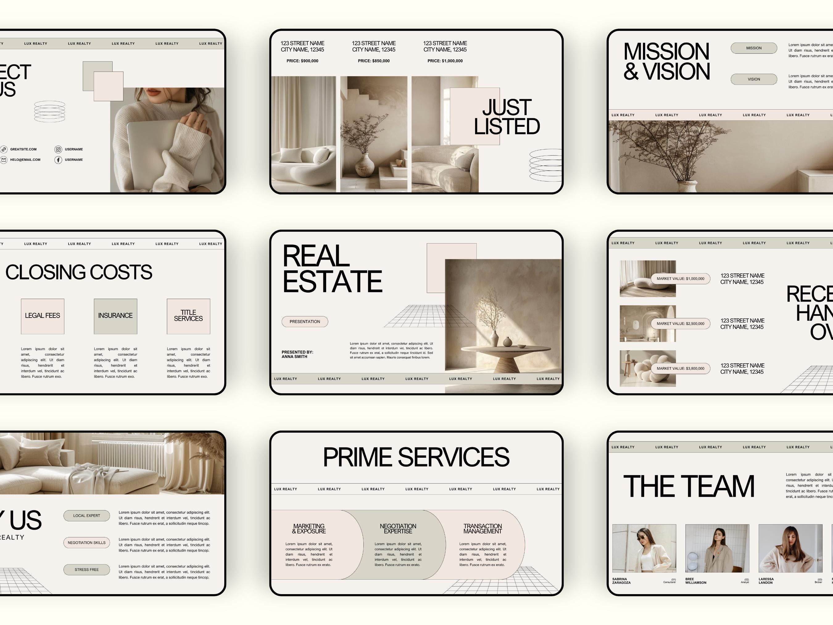 Real Estate Buyer Guide Template, Home Buyer Consultation Presentation ...