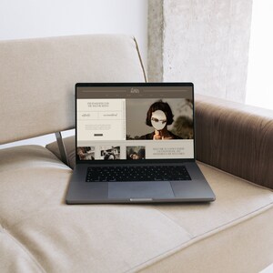 Wix Website Template for Wedding Photographer, Modern Luxe Brown ...