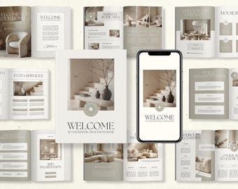 Airbnb Welcome Book Template Canva, Digital Airbnb Welcome Guide, Hosts Welcome Packet, Printable Vacation Rental Guidebook, House Manual