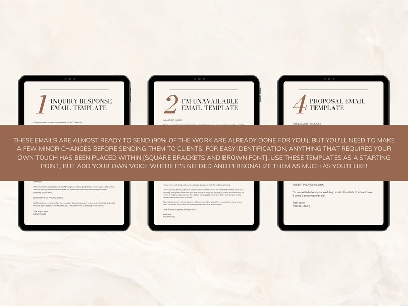 Wedding Photographer Email Templates Inquiry Response Etsy