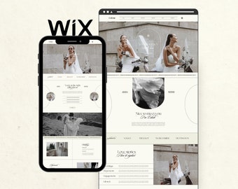 Plantilla de sitio web de Wix para fotógrafos de bodas de bellas artes, diseño de sitio web editorial moderno, sitio web de fotografía, diseño web creativo de Wix
