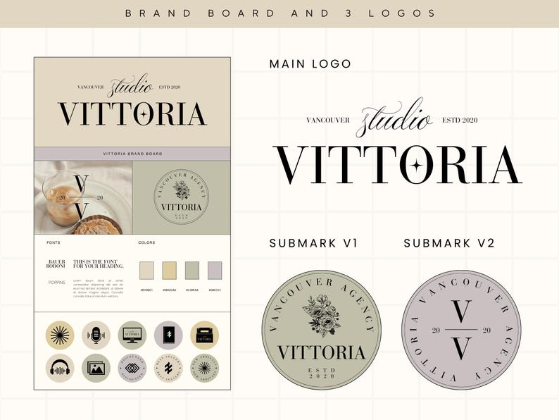 Canva Branding Kit Template, Modern Colorful Branding, Editable Logo ...
