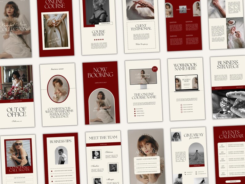 CANVA Modern Instagram Bundle Pack Small Business, IG Post Carousel ...