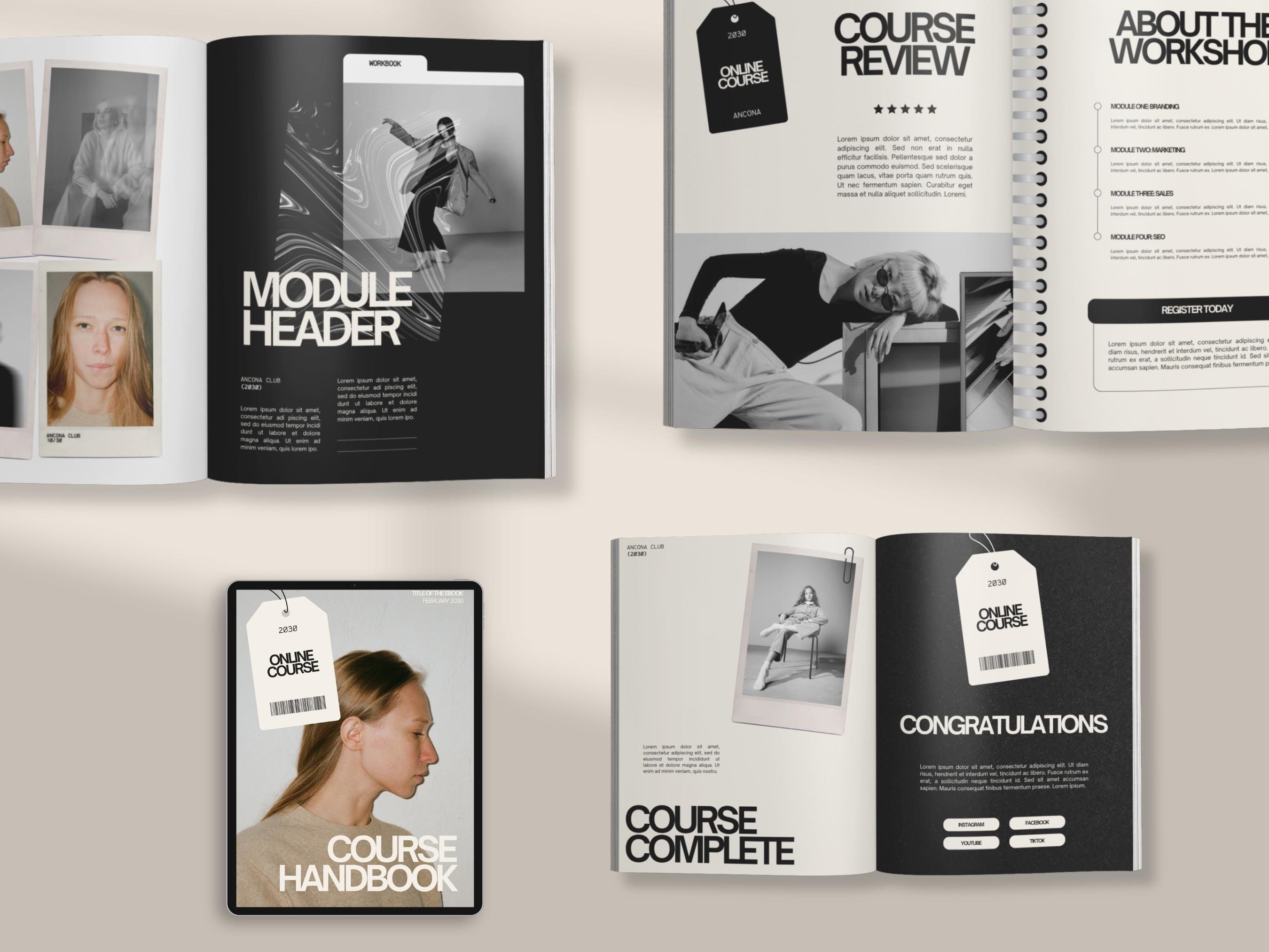 Canva Workbook Template for Coaches & Course Creators, Coaching Tools ...