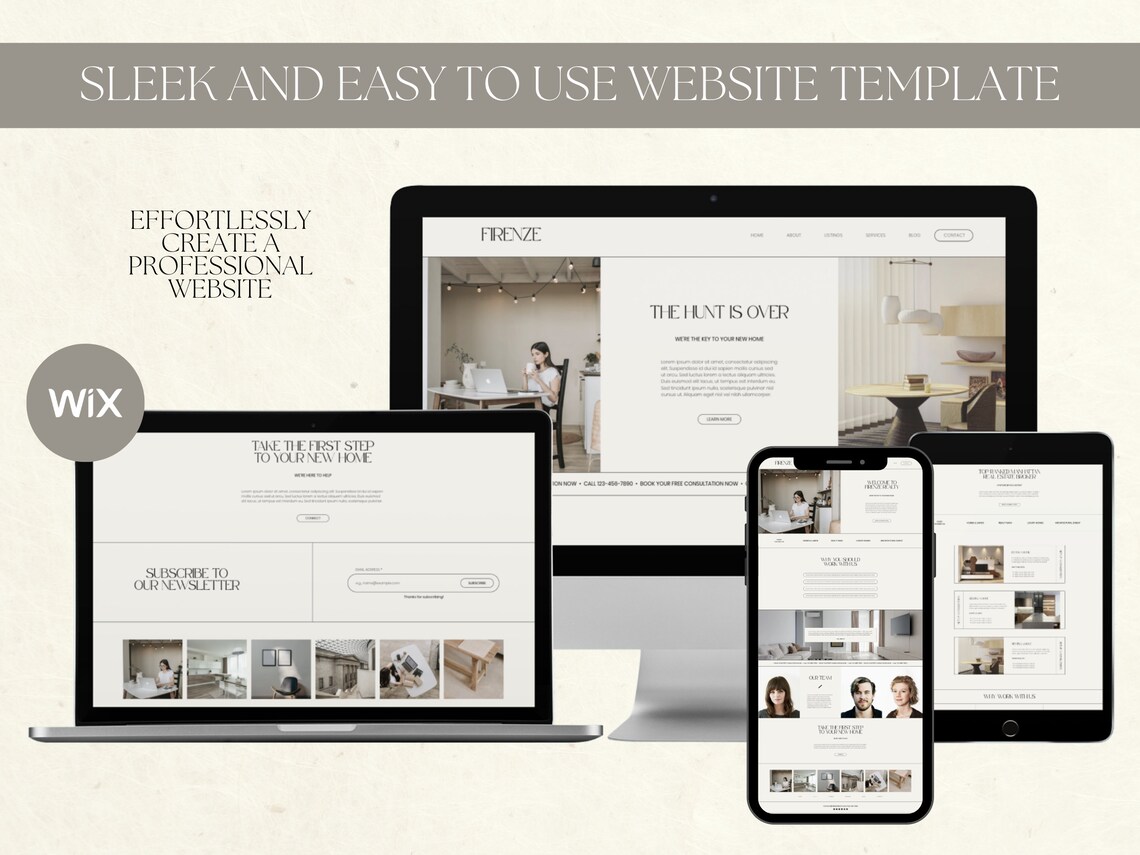 Wix Website Template for Real Estate Agents, Realtor Marketing Website ...