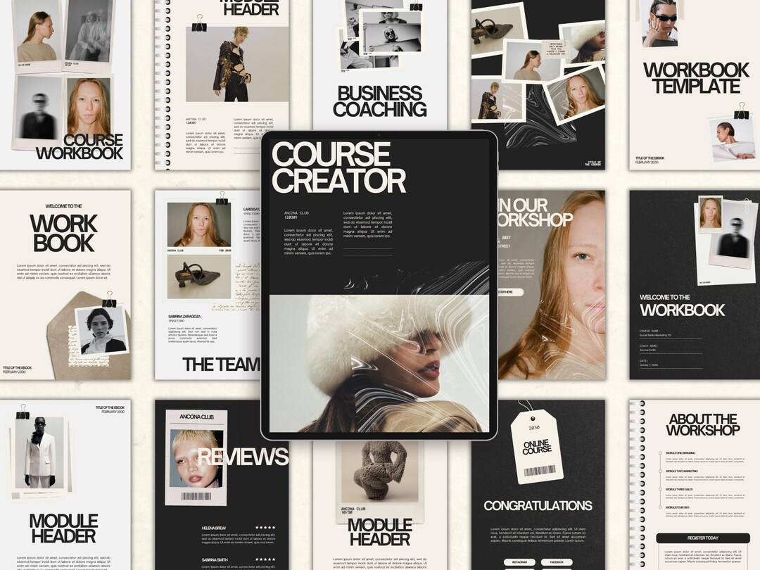 Canva Workbook Template for Coaches & Course Creators, Coaching Tools ...