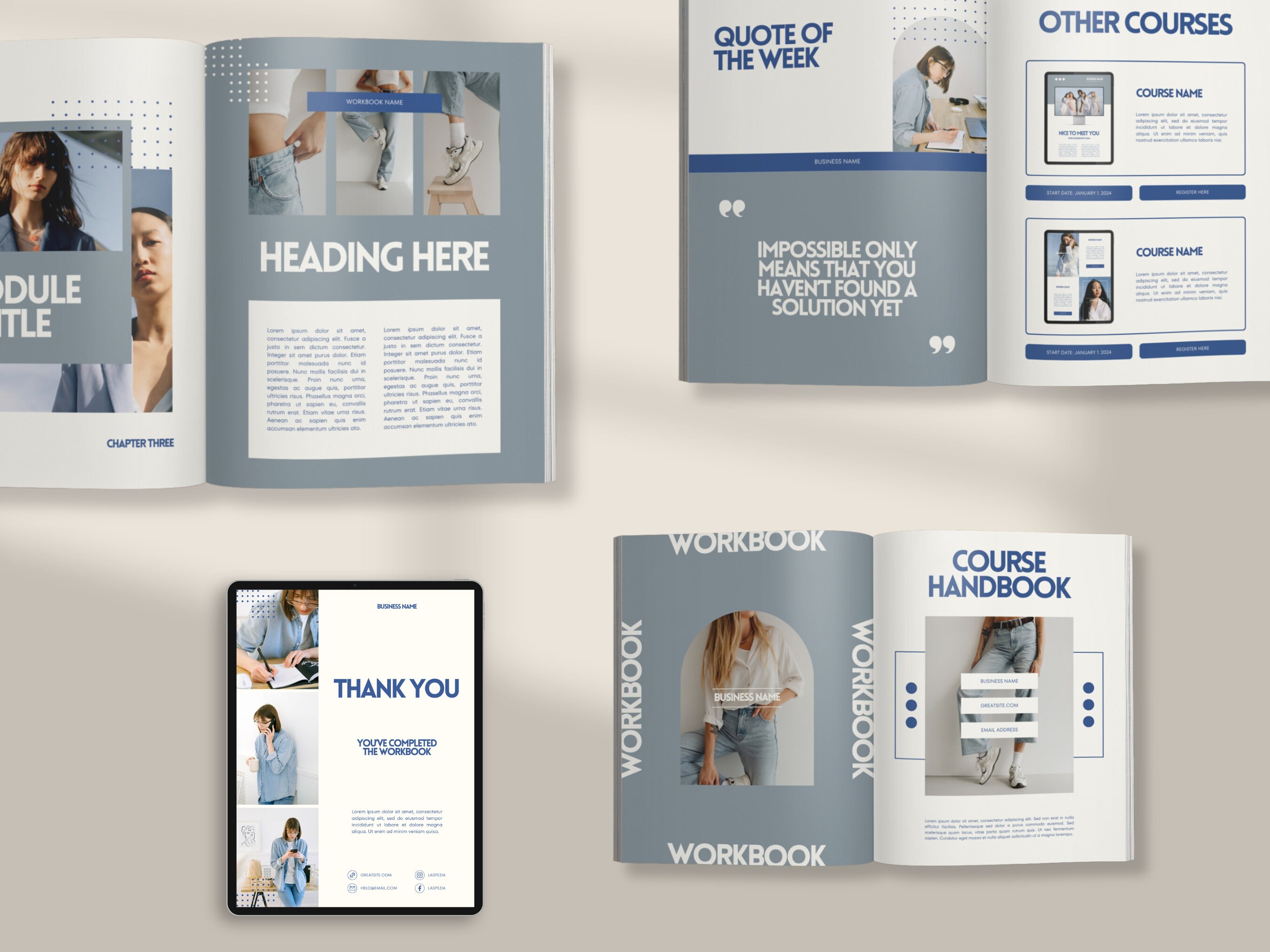 Canva Workbook Template for Coaches & Course Creators, Coaching Tools ...