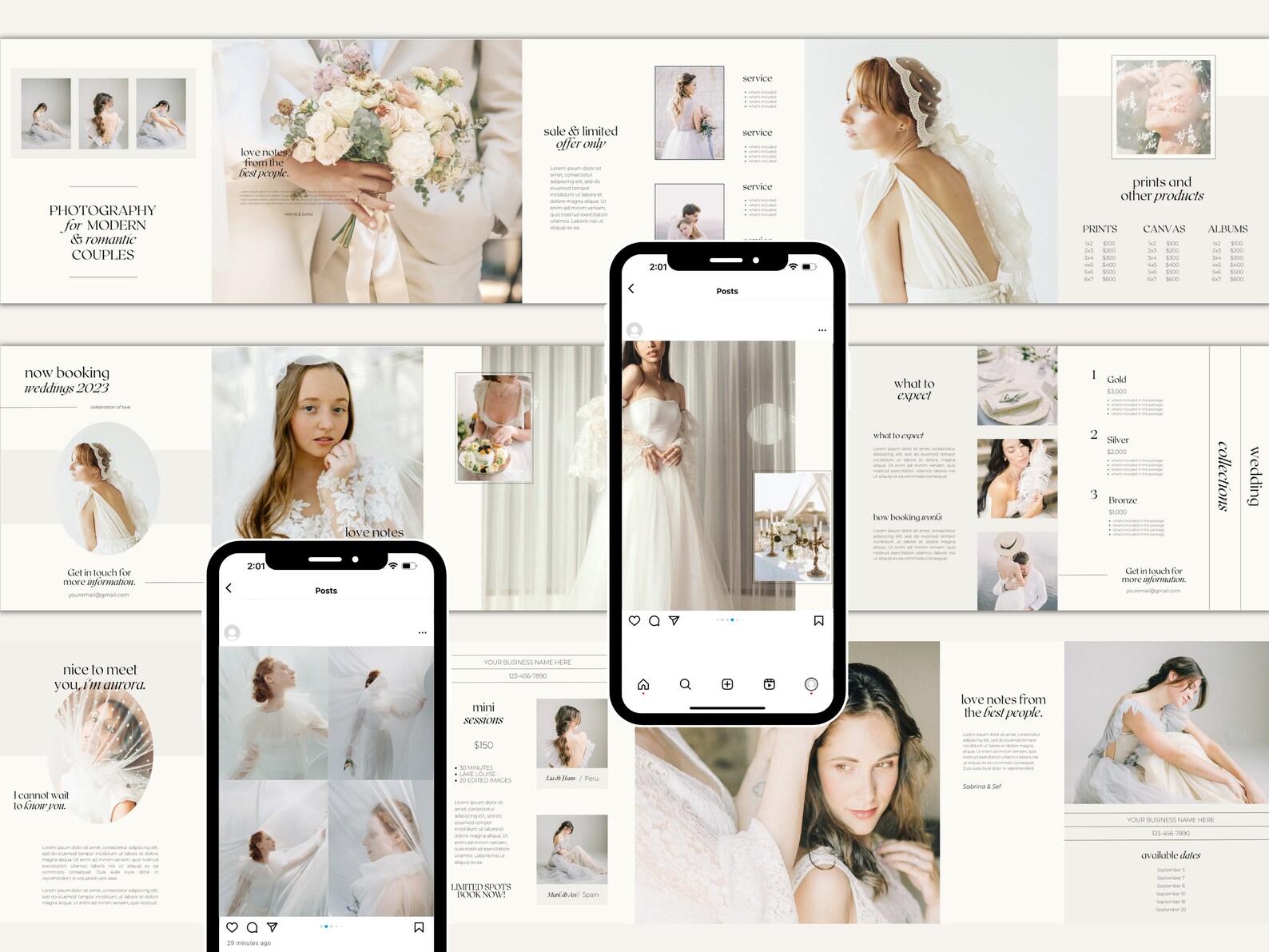 CANVA Modern Instagram Post Carousel, Editable IG Templates ...