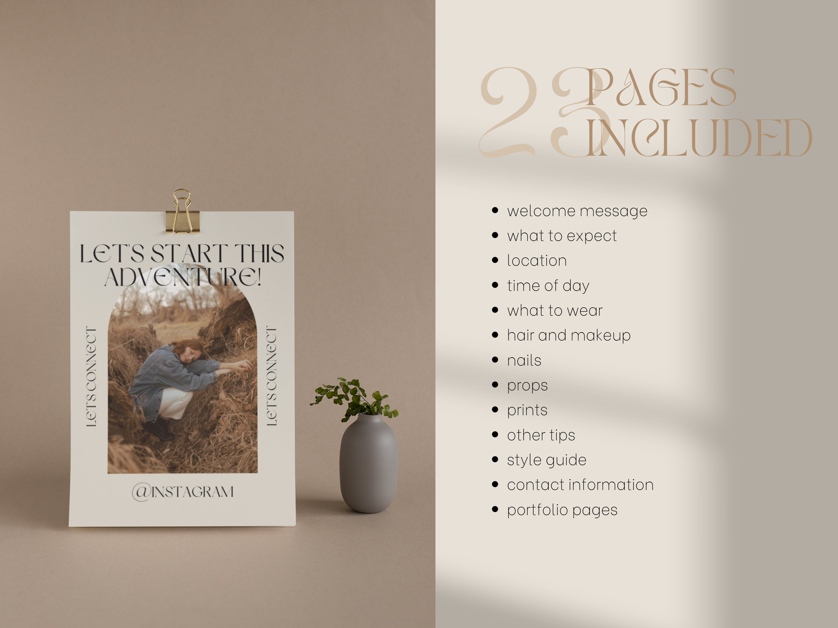 CANVA Modern Senior Session Guide With Content, Pre-written Welcome ...
