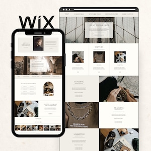 May include: A website screenshot showcasing a Wix website for a jewellery brand. The website features a minimalist design with a focus on high-quality photography. The website includes a section for client testimonials, a section for services, and a section for the brand's story.