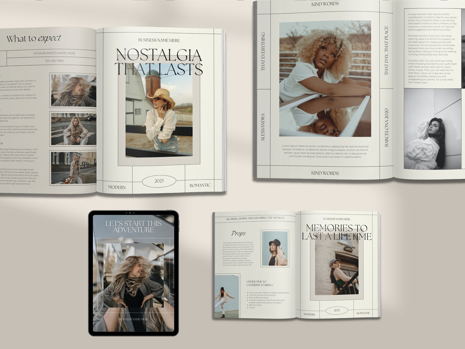 CANVA Modern Senior Session Guide With Content, Pre-written Welcome ...