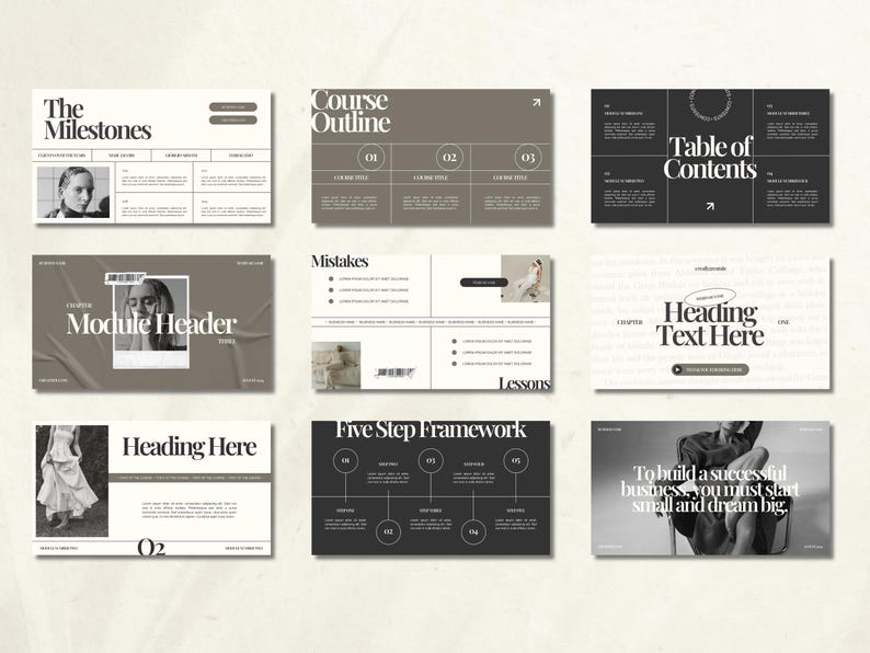 CANVA Business Life Coach Masterclass Template, Webinar Presentation ...