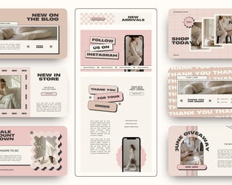 E-mailmarketingsjablonen Canva, modern roze retro nieuwsbriefsjabloon, marketingmailinglijstontwerp voor Mailchimp Klaviyo, e-mailcampagnes