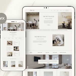 Wix Website Template for Real Estate Agents, Realtor Marketing Website ...