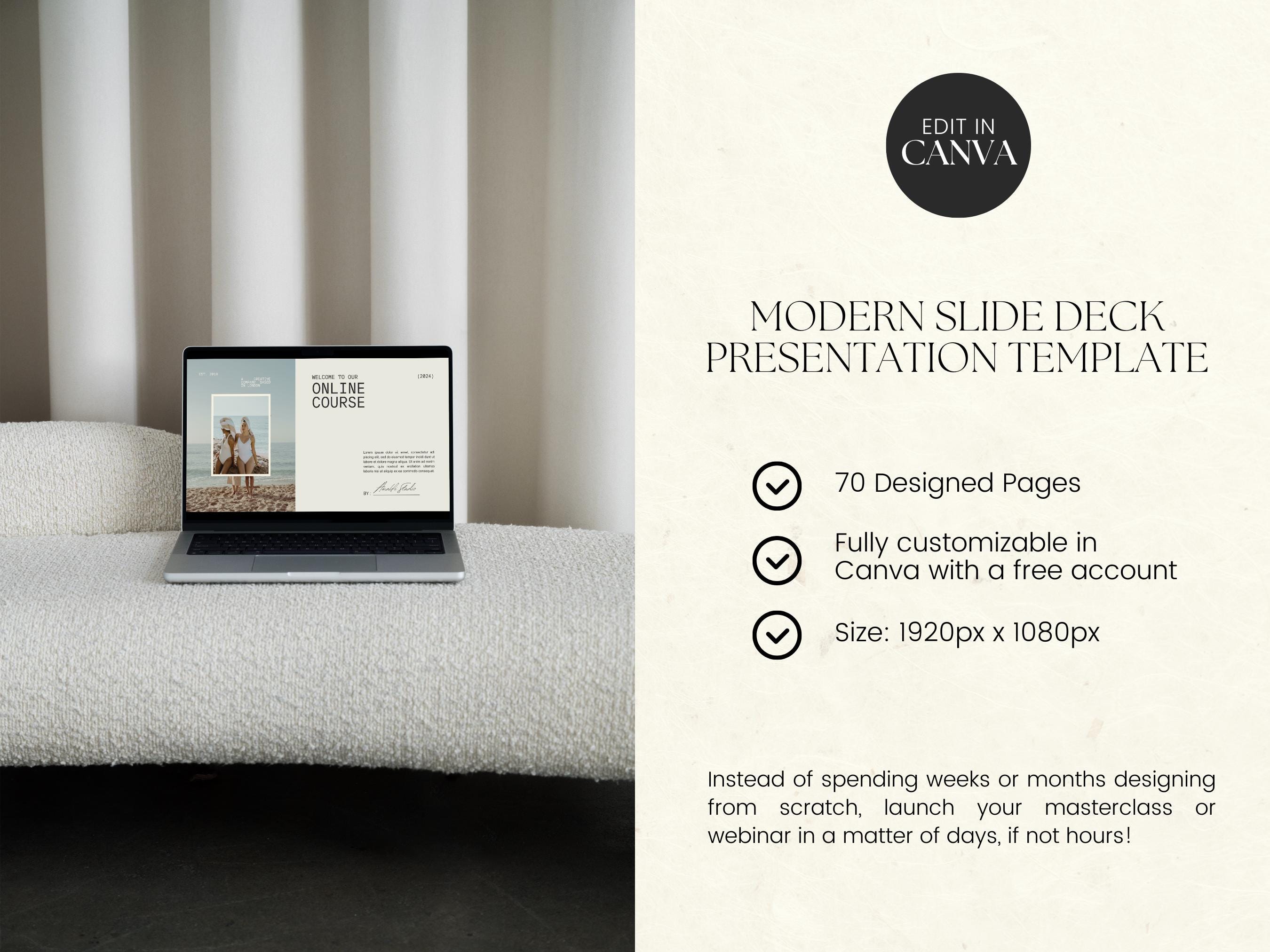 CANVA Business Life Coach Masterclass Template, Webinar Presentation ...