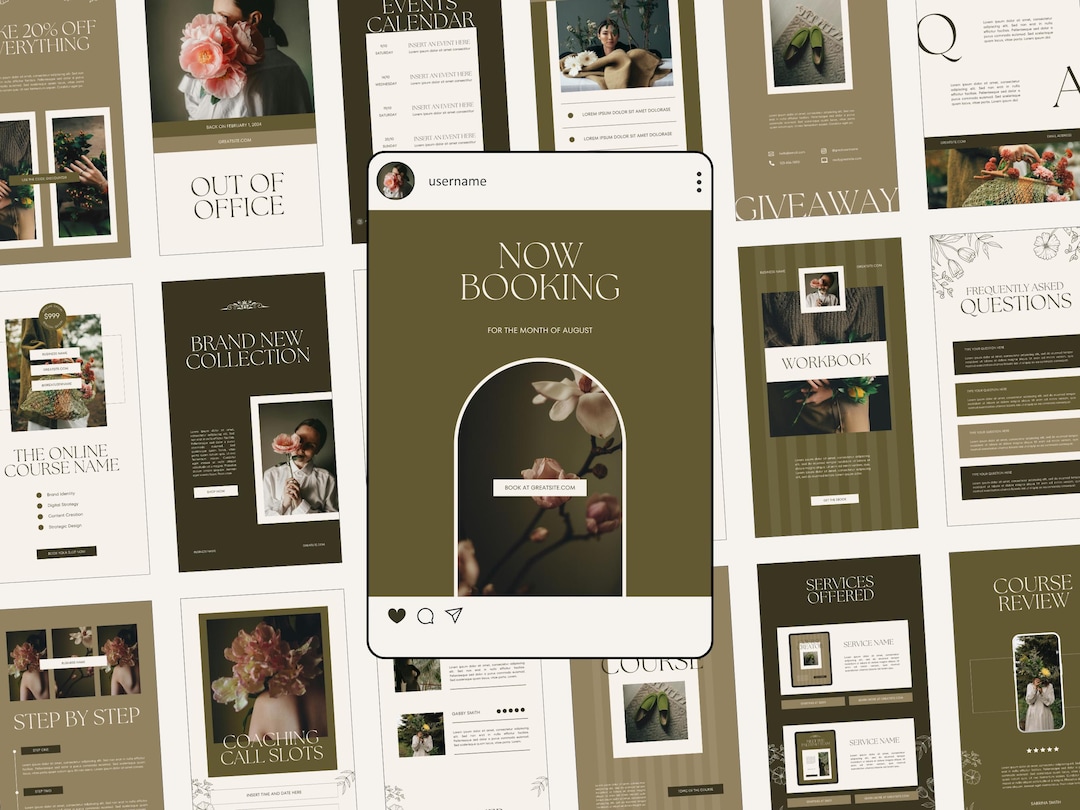 Canva Modern Instagram Stories and Posts Bundle, Editable Templates ...
