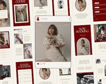 Canva Modern Instagram Stories and Posts Bundle, Editable Templates, Small Business IG Pack Branding, Social Media Marketing Templates
