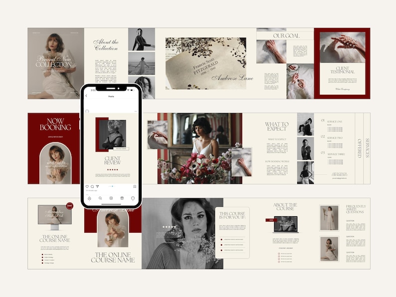 CANVA Modern Instagram Bundle Pack Small Business, IG Post Carousel ...