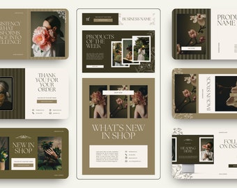 Email Marketing Templates Canva, Modern Floral Newsletter Template, Marketing Mailing List Design for Mailchimp Klaviyo, Email Campaigns