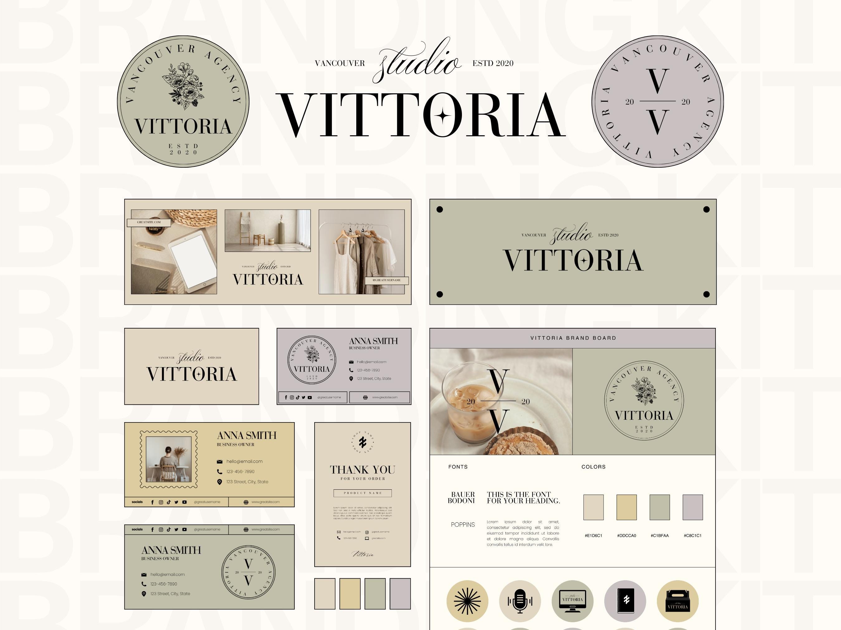 Canva Branding Kit Template, Modern Colorful Branding, Editable Logo ...