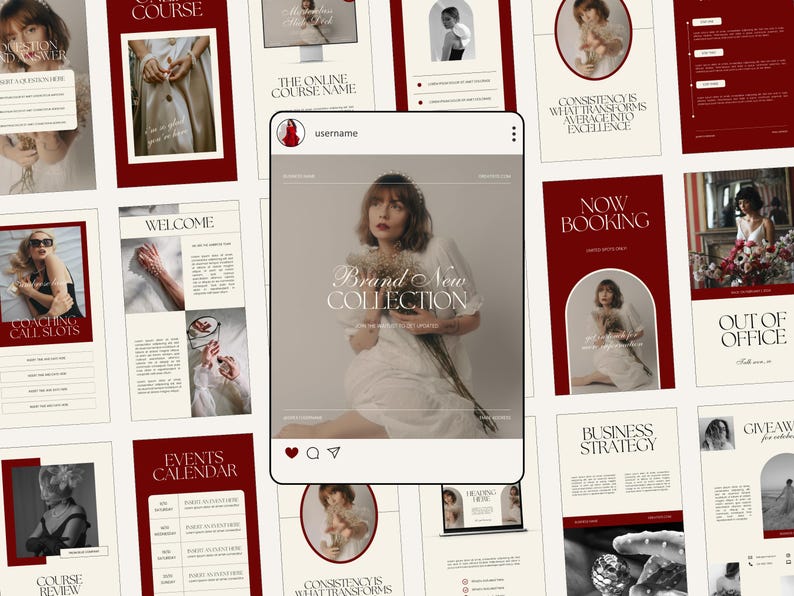 CANVA Modern Instagram Bundle Pack Small Business, IG Post Carousel ...