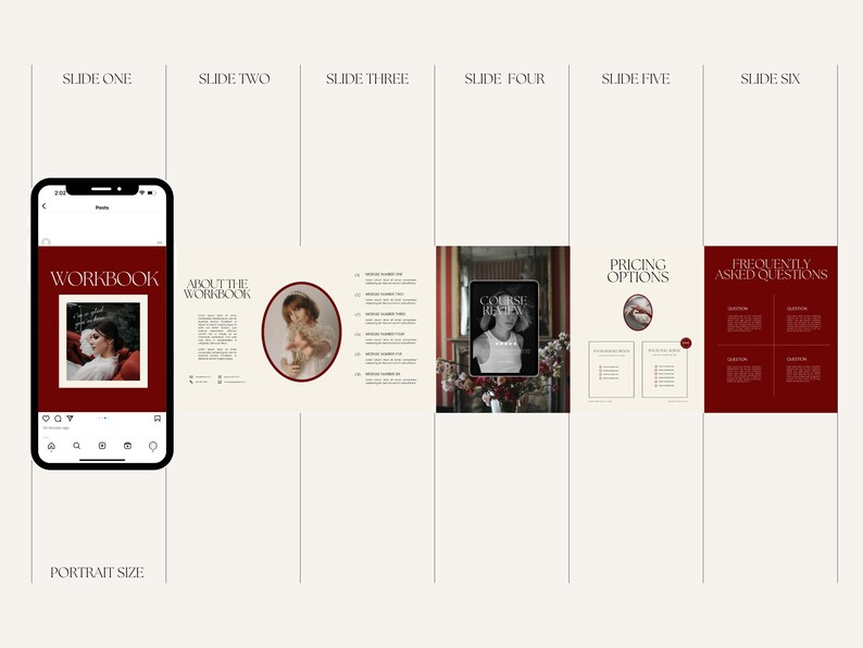 CANVA Modern Instagram Post Carousel, Editable IG Template Small ...