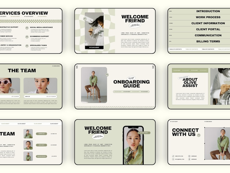 Virtual Assistant Onboarding Kit, Canva Client Welcome Guide Packet, VA ...