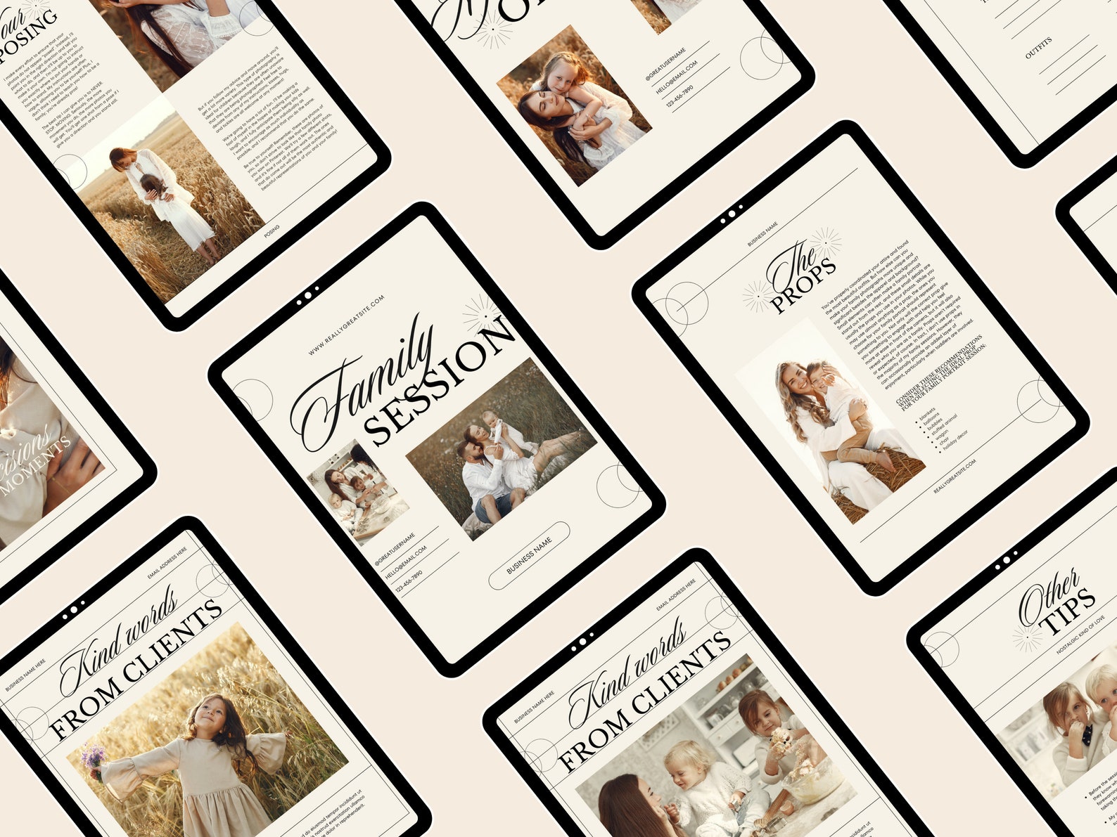 CANVA Modern Family Session Client Guide With Content, Pre-written ...