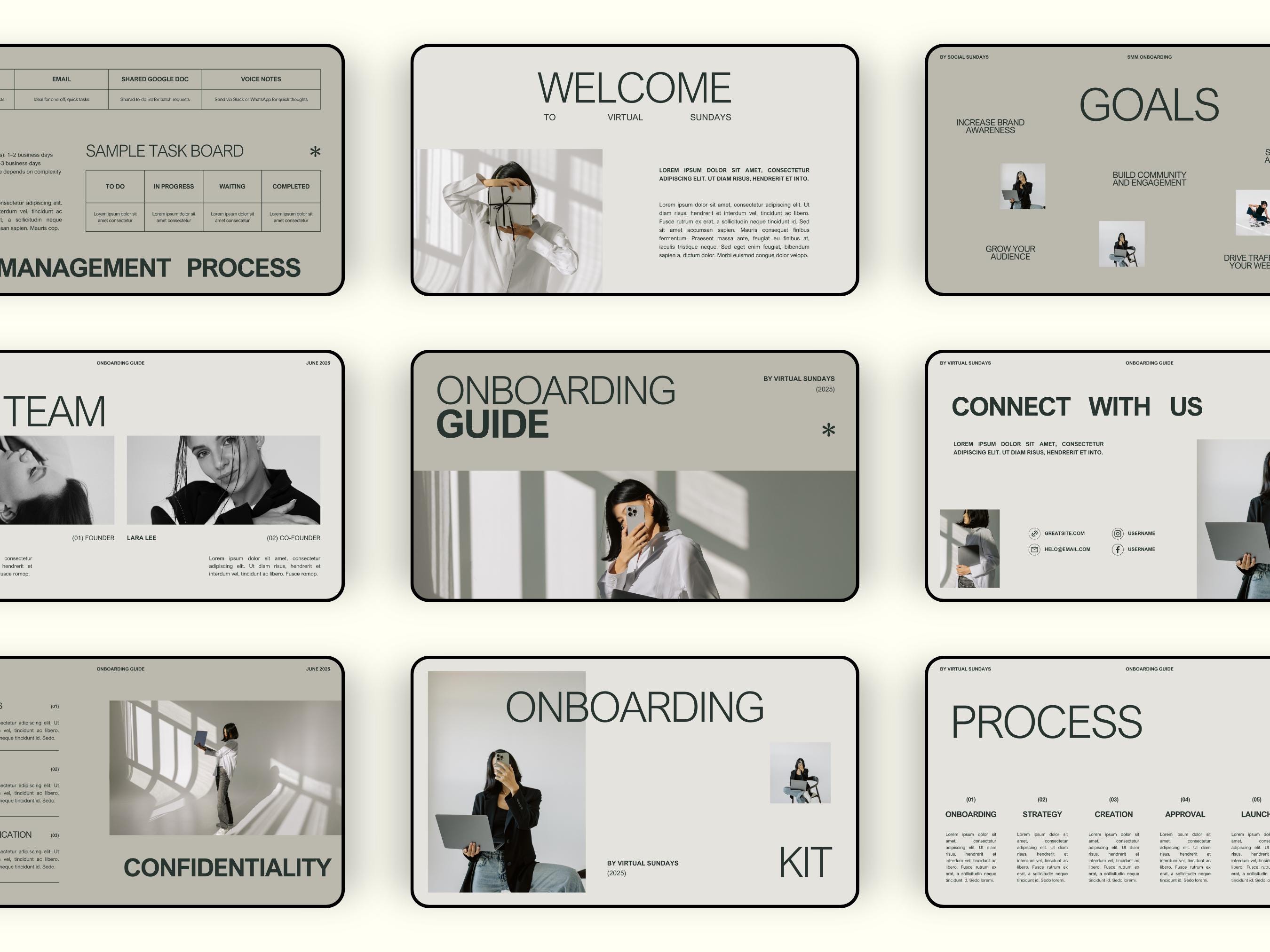 Virtual Assistant Onboarding Kit, Canva Client Welcome Guide Packet, VA ...