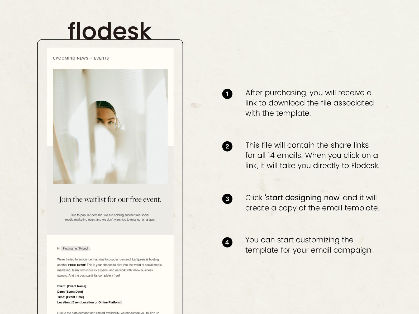 Newsletter Design Using Flodesk Flodesk Email Marketing Templates, Modern Minimalist Newsletter ...