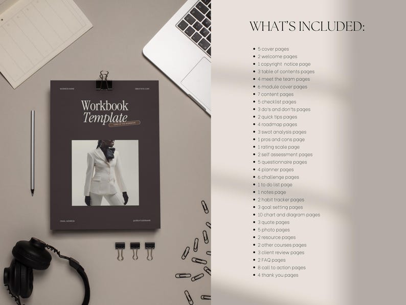 Canva Workbook Template for Coaches & Course Creators, Coaching Tools ...