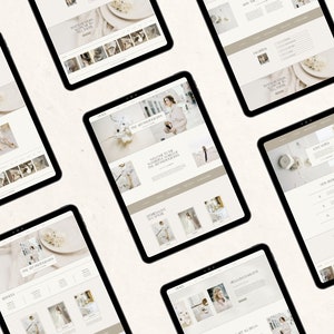 K&ouml;nnte beinhalten: Eine Website f&uuml;r einen Hochzeitsfotografen mit Bildern von Br&auml;uten und Hochzeitsdetails. Die Website enth&auml;lt Informationen &uuml;ber die Leistungen des Fotografen, die Preise und die Kontaktinformationen.