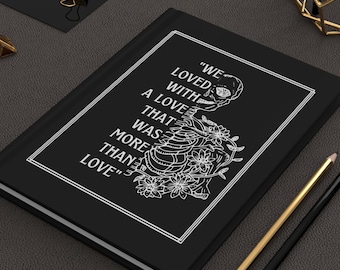 Nos amamos con un amor que era más que amor Diario / Edgar Allen Poe / Annabel Lee Poema Diario de tapa dura mate