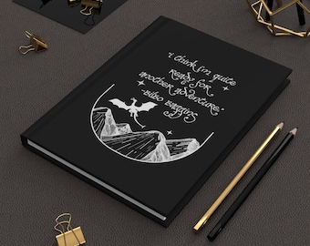 Fantasy Adventure Quote Journal | Matte Hardcover Notebook