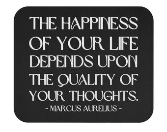 Alfombrilla de ratón con cita de Marco Aurelio / Filosofía, Positividad