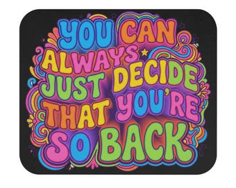 Alfombrilla de ratón estilo años 70 / Decoración de oficina inspiradora