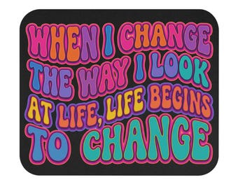 Alfombrilla de ratón inspiradora y moderna / Decoración de escritorio retro