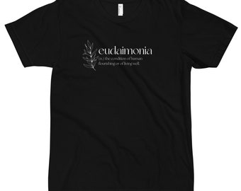 Eudaimonia Definition Unisex Jersey T-Shirt