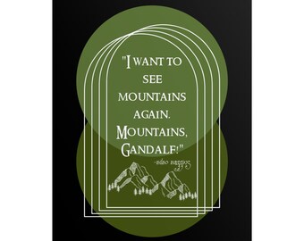 Póster enrollable para amantes de la montaña / Galería de aventuras